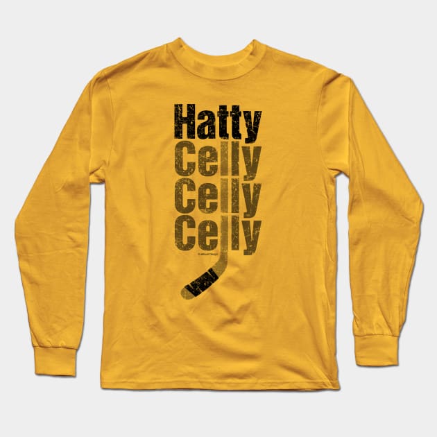 Celly Celly Celly - funny hockey celebration Long Sleeve T-Shirt by eBrushDesign